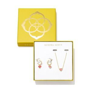 Open Box - Kendra Scott -  Anna Pendant Necklace And  Pink/Gold
